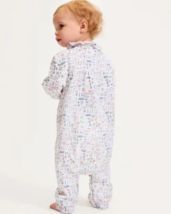 Baby's Twill Madeline Romper in Baking Spirits Bright
