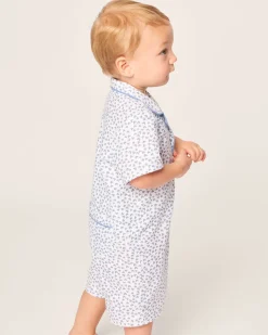 Baby’s Twill Romper in Bluehearts