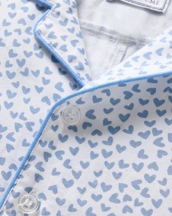 Baby’s Twill Romper in Bluehearts