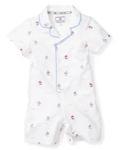 Baby’s Twill Summer Romper in Bateau
