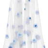 Bailey Blue Embroidered Blusher Veil