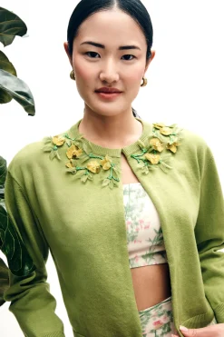 Bailey Knit Jacket With Jardin Embellishment