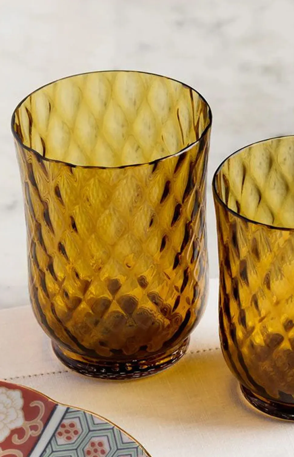 Balloton Water Glass in Amber