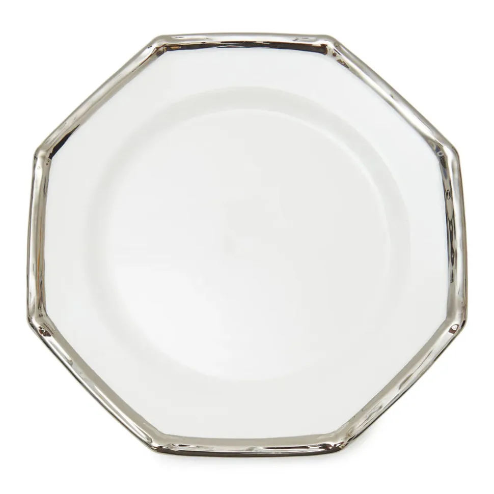 Bamboo Charger Plates in Platinum, Set of 6