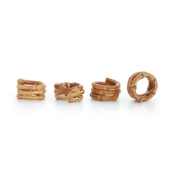 Bamboo Napkin Rings, Set of 4