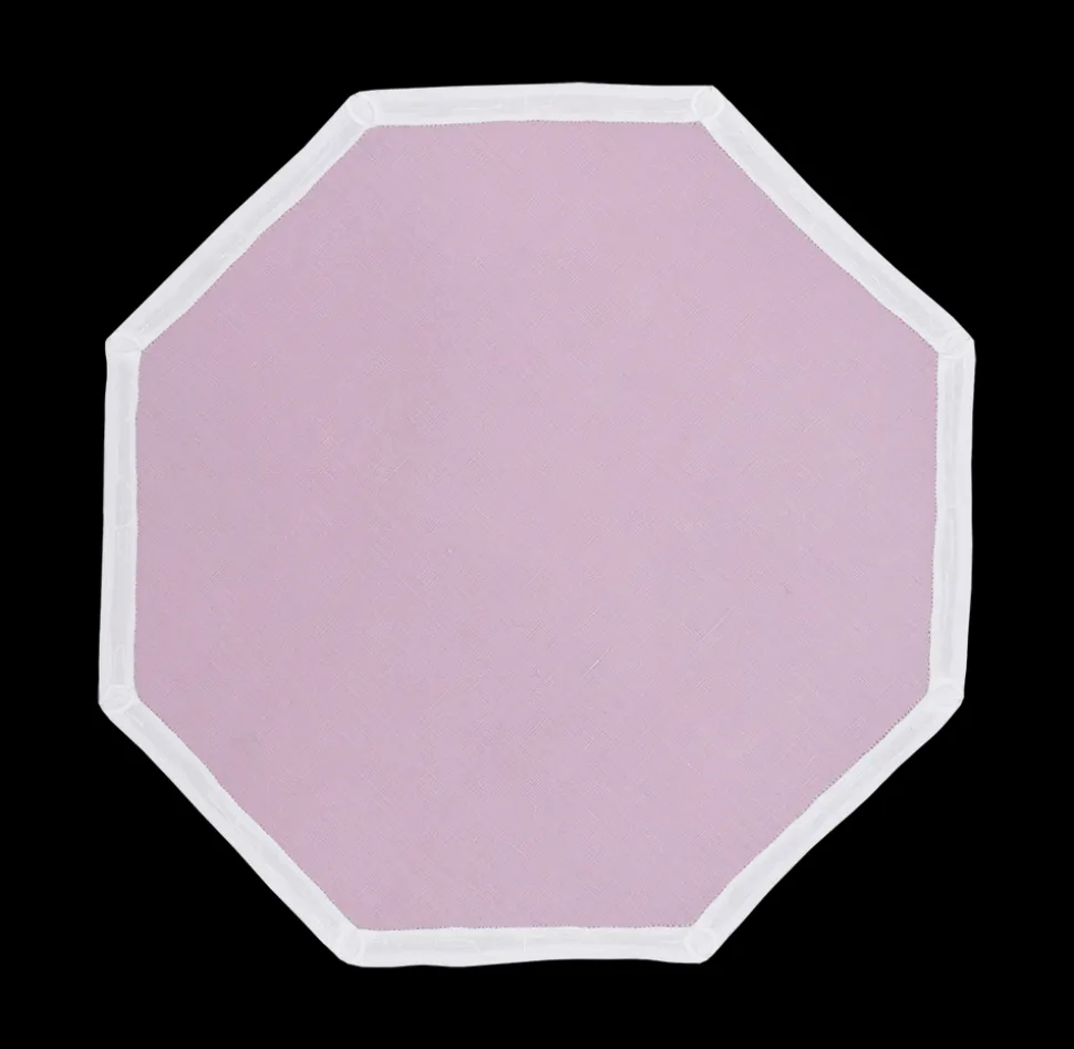 Bamboo Placemat in Lilac & White, Set of 2