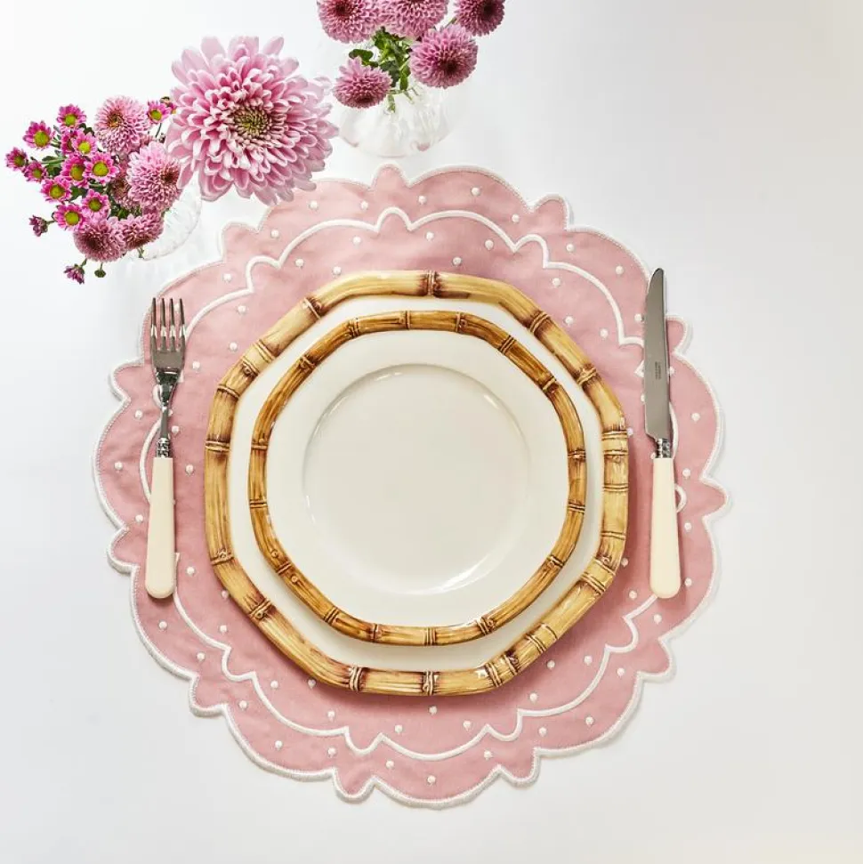 Bamboo Salad and Dessert Plate