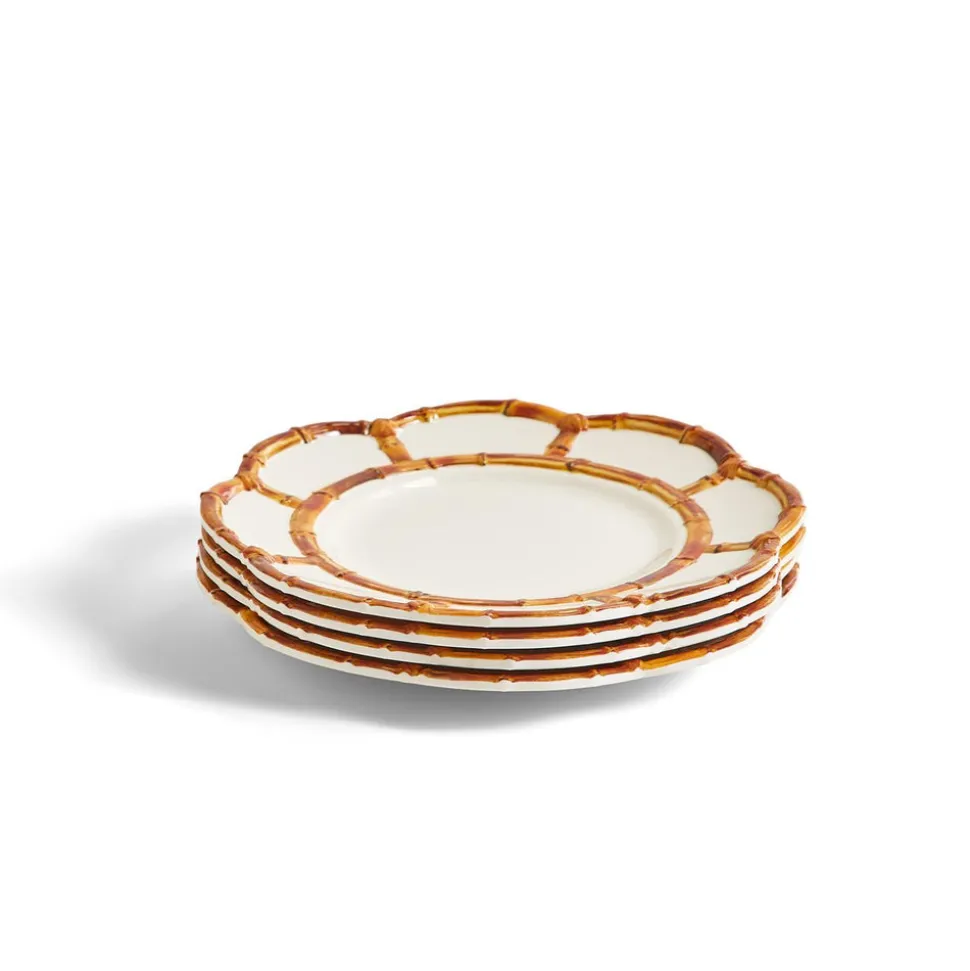 Bamboo Touch Salad / Dessert Plate, Set of 4