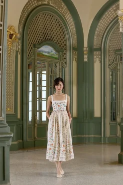 Barbara Midi Dress in Chinesis