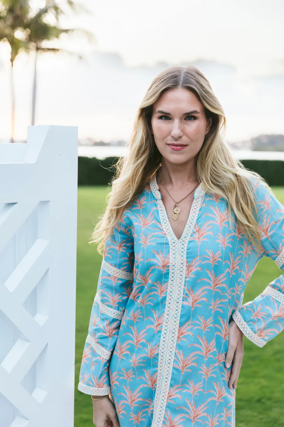 Bardot Caftan In Callista