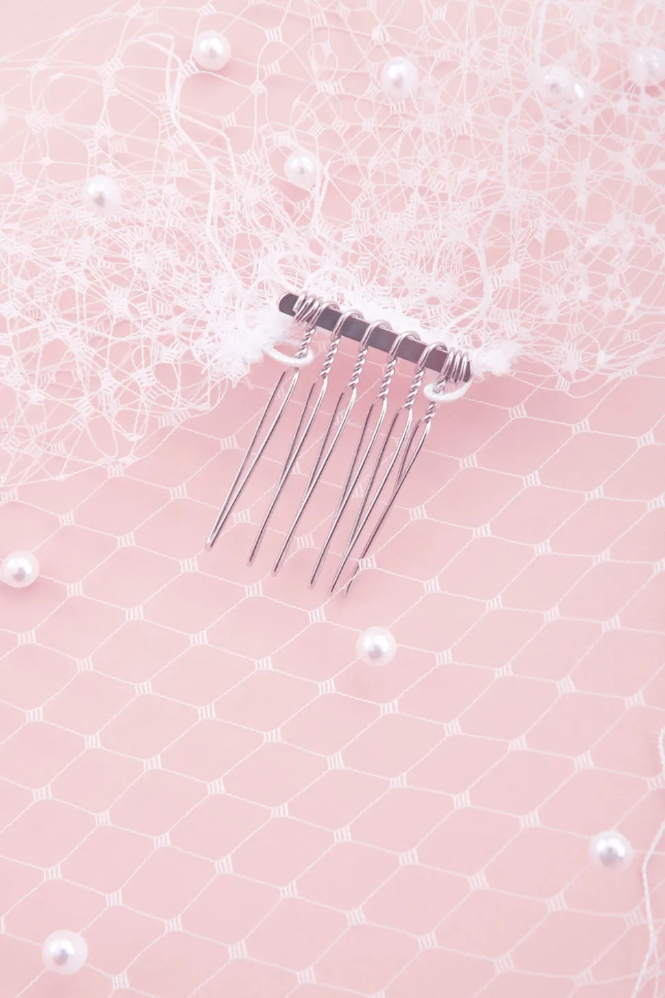 Bardot Pearl Birdcage Veil