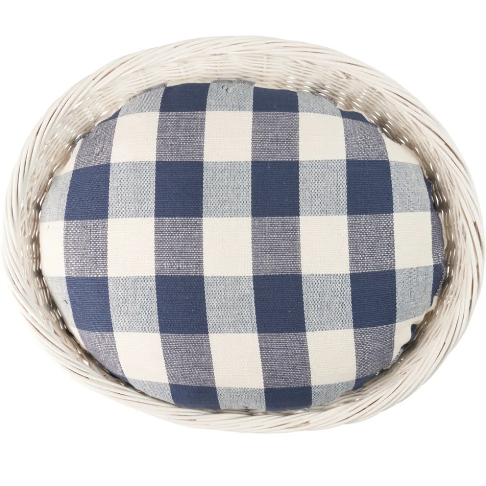 Barnes Blue Check Dog Bed