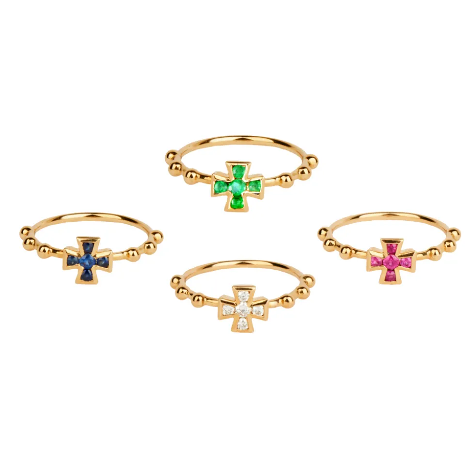 Baroque Cross Ring