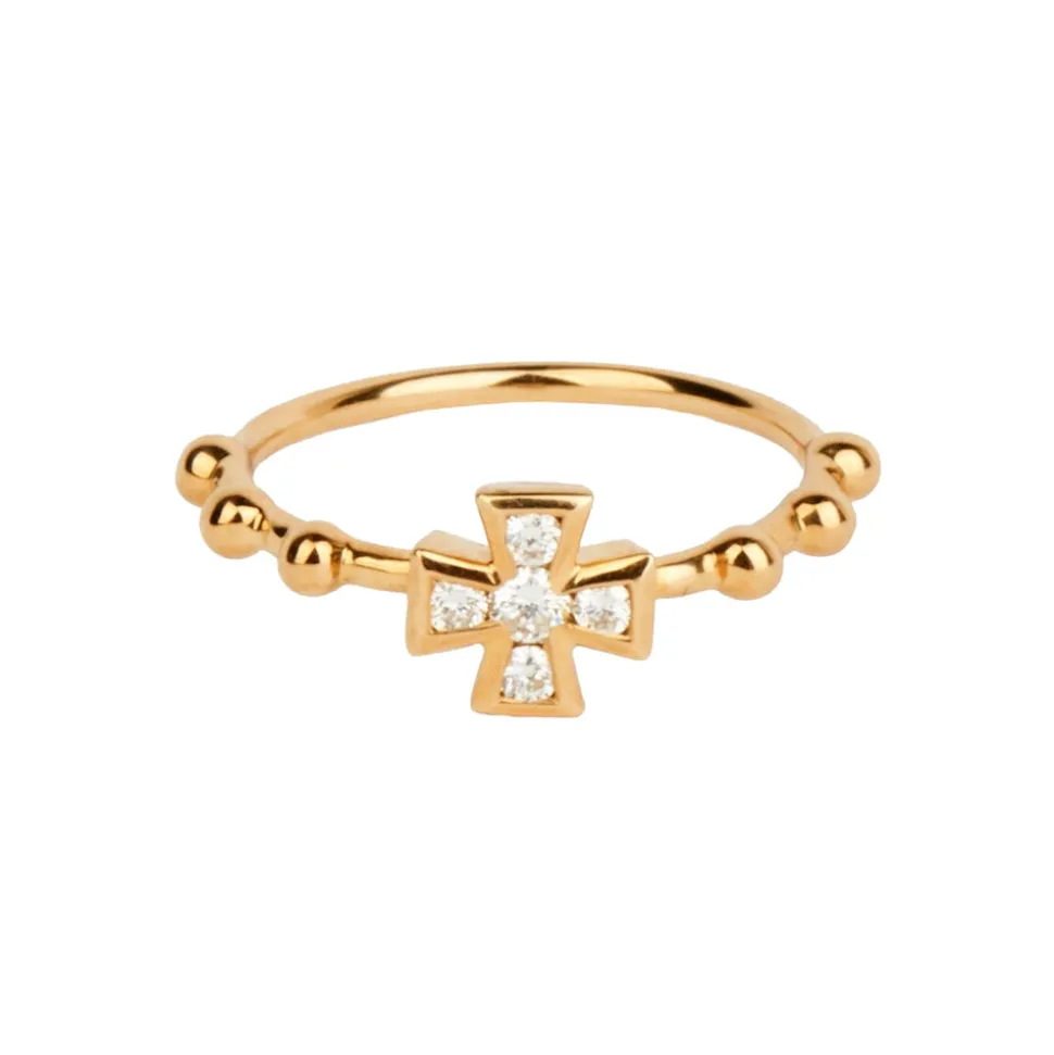 Baroque Cross Ring