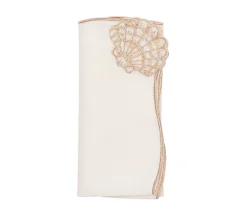Beachcomber Napkin in White & Natural, Set of 4