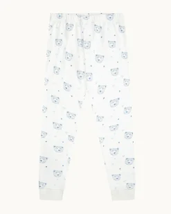 Bear Print Pajama in Child Blue