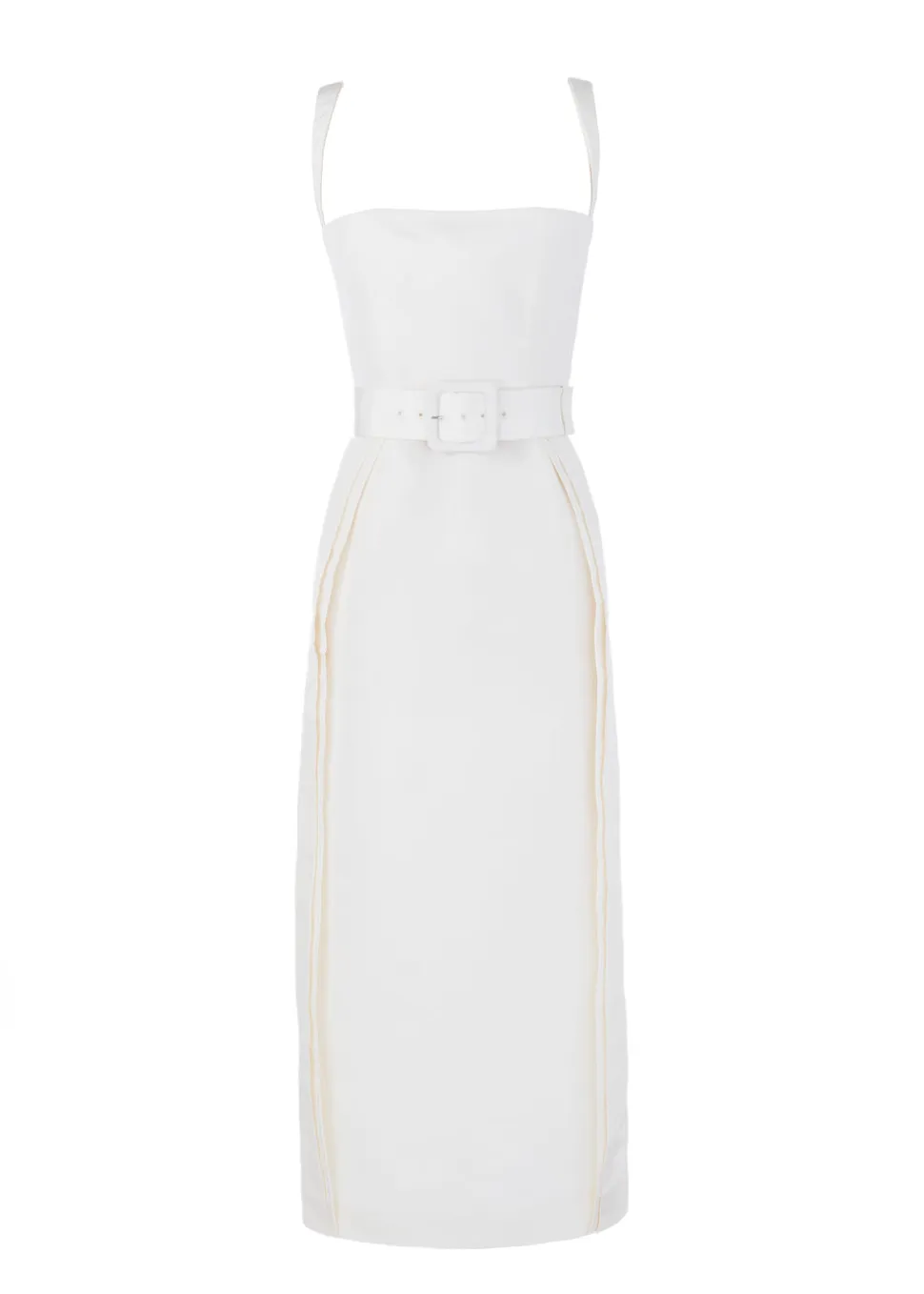 Beatrice Dress in Pearl White