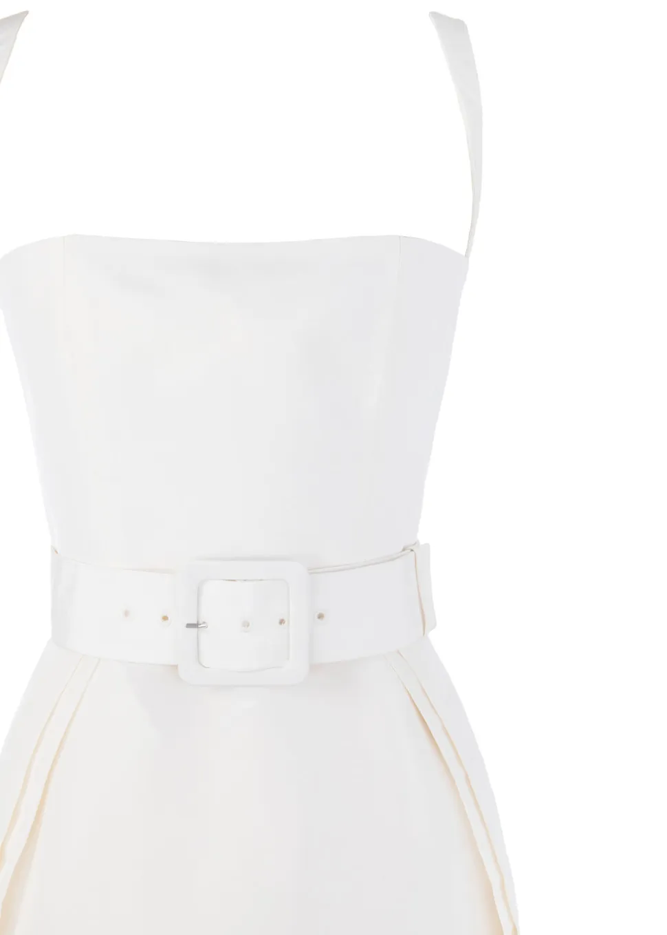 Beatrice Dress in Pearl White