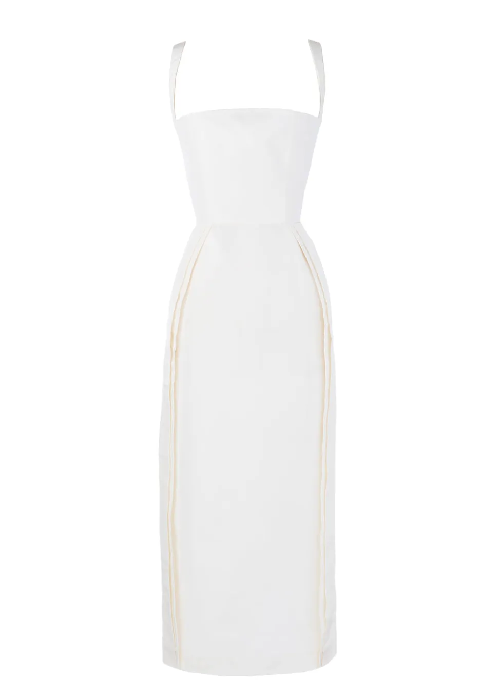 Beatrice Dress in Pearl White