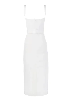 Beatrice Dress in Pearl White