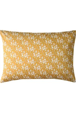 Bedding Made With Liberty Fabric in Capel Mustard