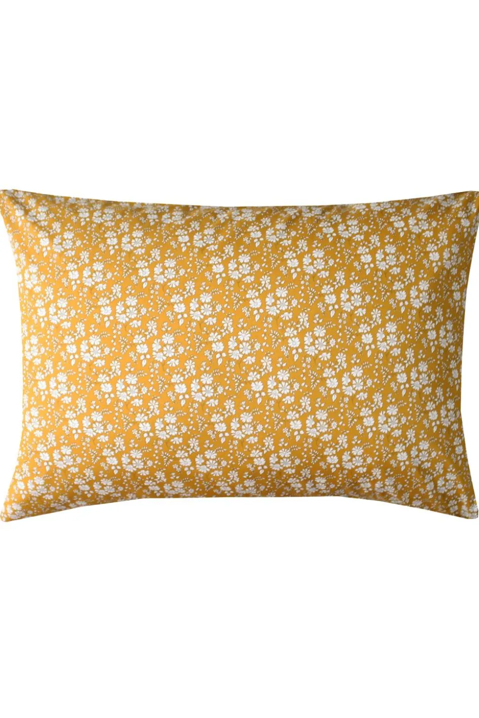Bedding Made With Liberty Fabric in Capel Mustard