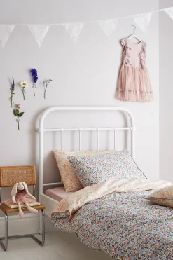 Bedding Made With Liberty Fabric in Betsy Grey