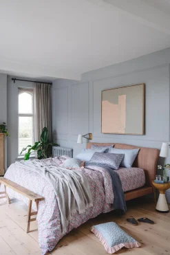 Bedding Made With Liberty Fabric in Betsy Candy Floss