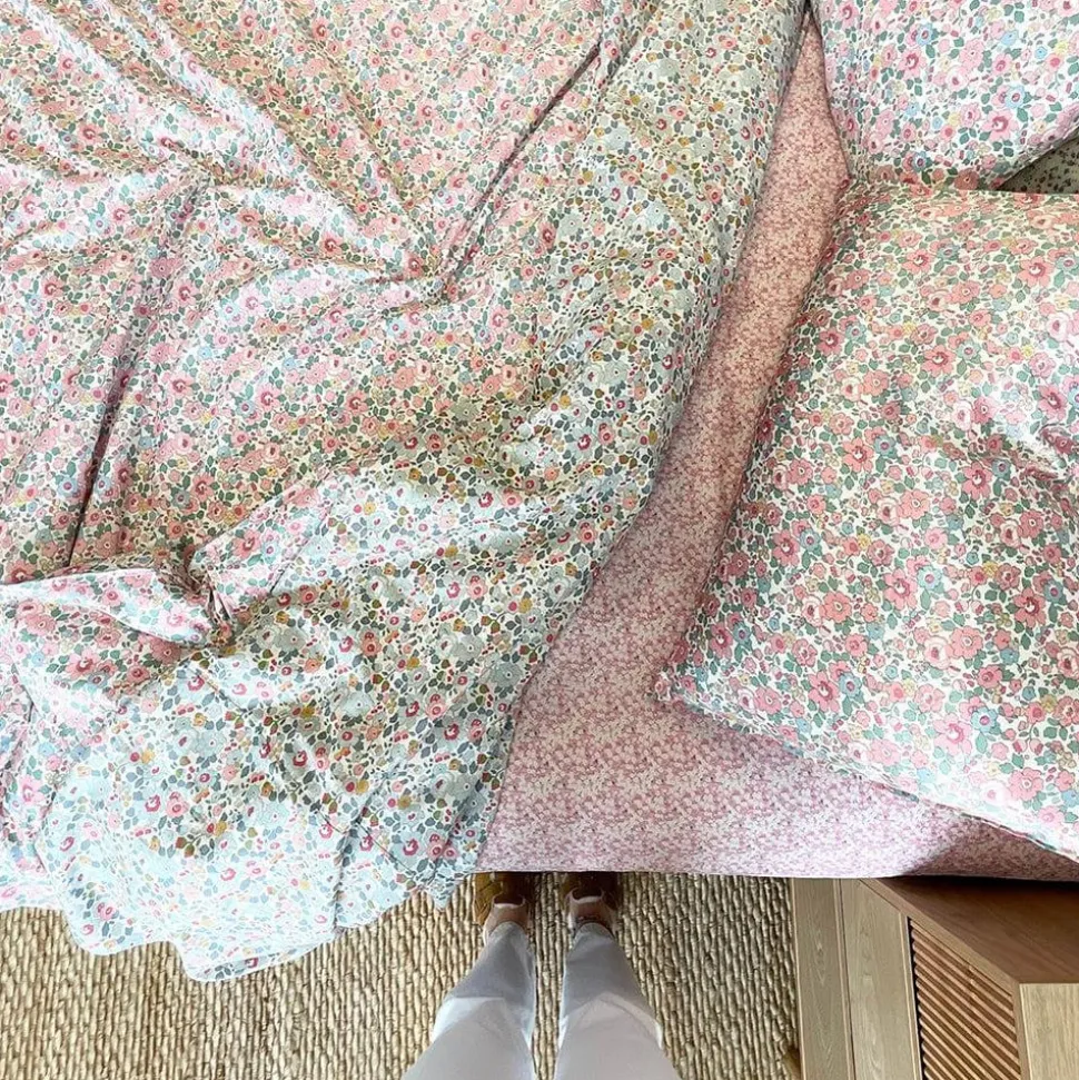 Bedding Made With Liberty Fabric in Betsy Candy Floss