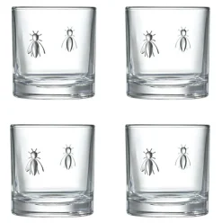 Bee Whiskey Glasses, Set of 4