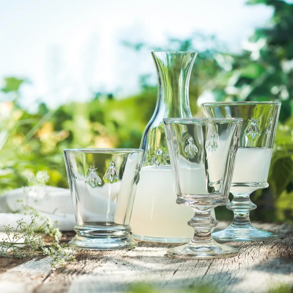 Bee Wine Glass in Clear, Set of 6