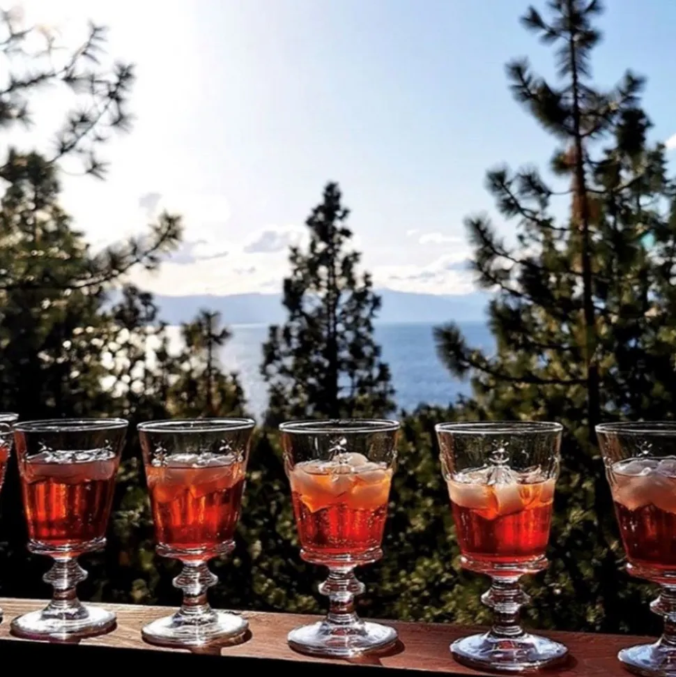 Bee Wine Glass in Clear, Set of 6