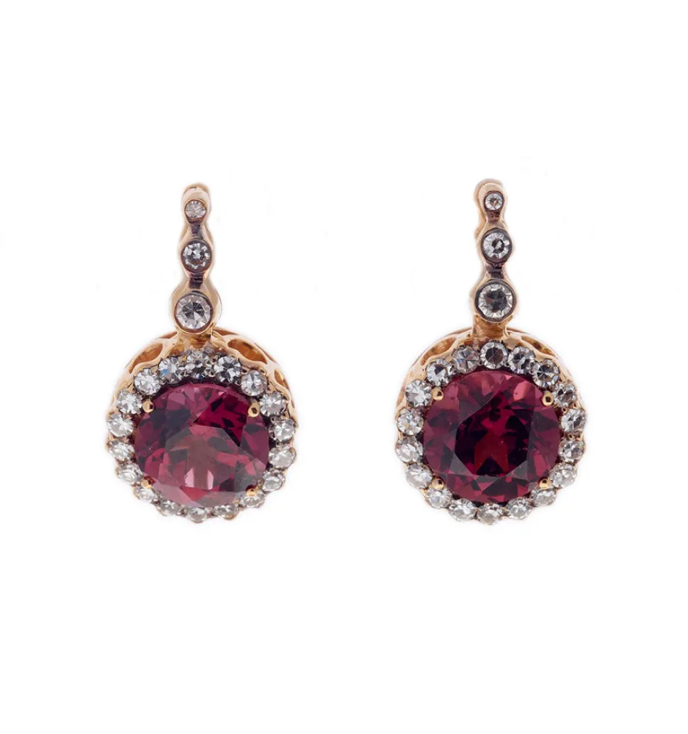 Beirut Rhodolite Earrings