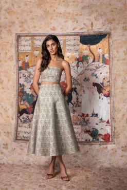 Bella Maxi Skirt in Paisley