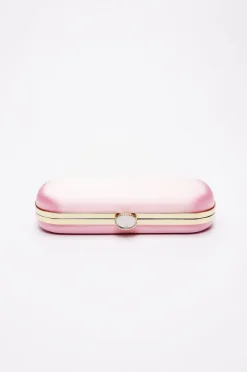 Bella Petite Clutch in Pink Floral Embroidery