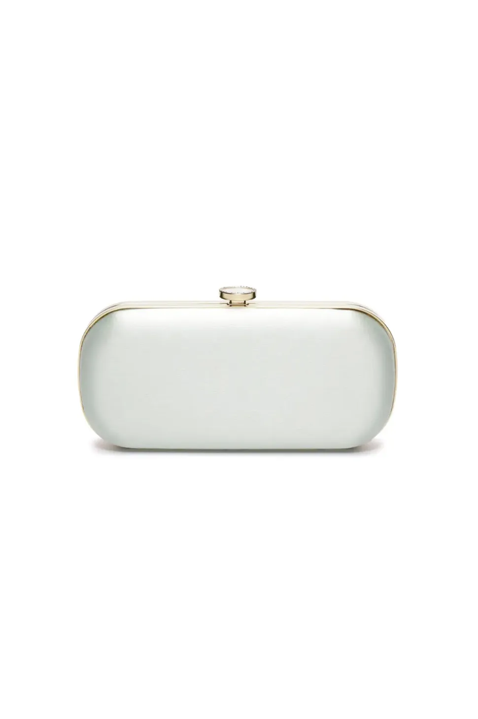 Bella Petite Clutch in Sage Green Satin