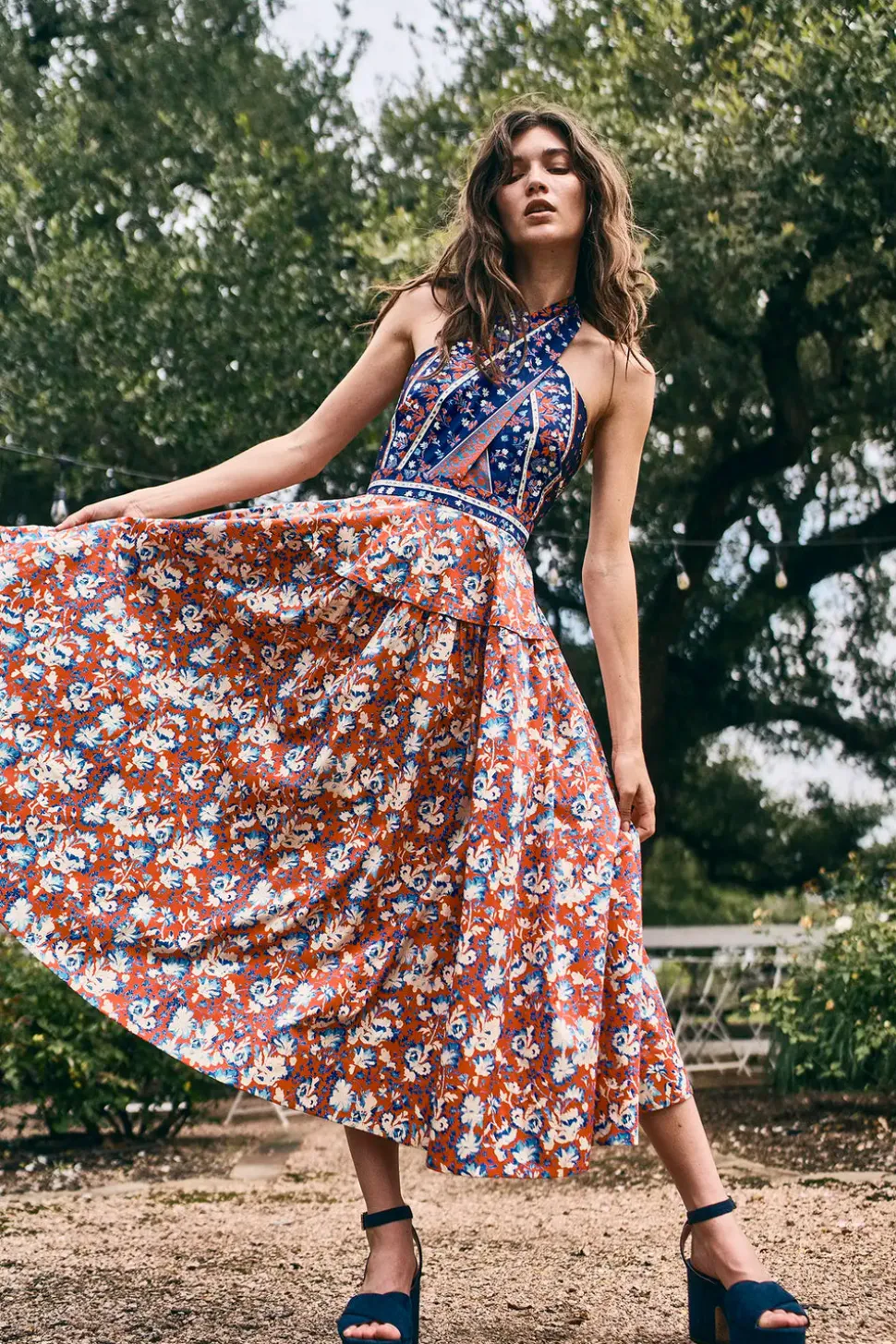 Bellamy Dress in Tapestry Floral