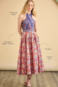 Bellamy Dress in Tapestry Floral
