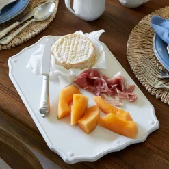 Berry & Thread 15" Serving Board with Knife in Whitewash