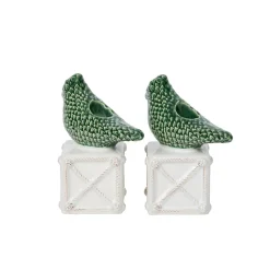 Berry & Thread Bird Topiary Candlestick, Set of 2 in Multi