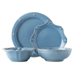Berry & Thread Chambray Place Setting, Set of 4
