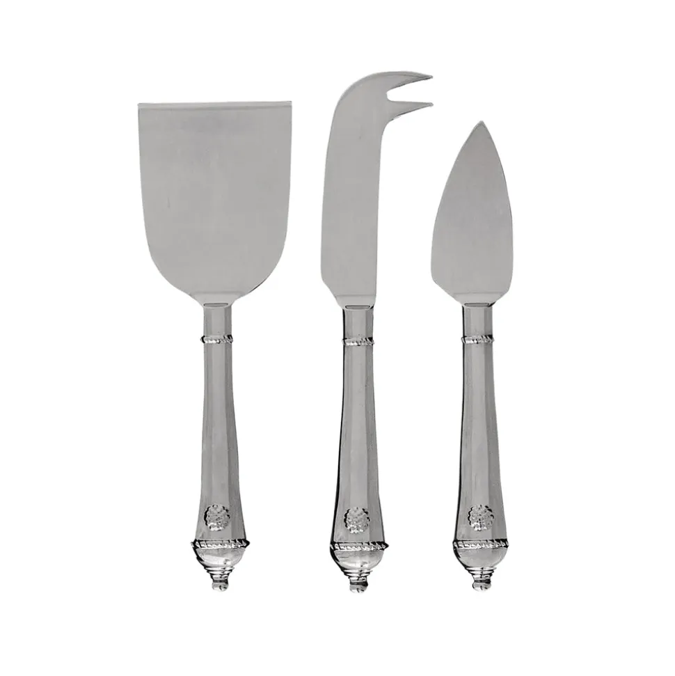 Berry & Thread Cheese Knife Assorted in Polished, Set of 3