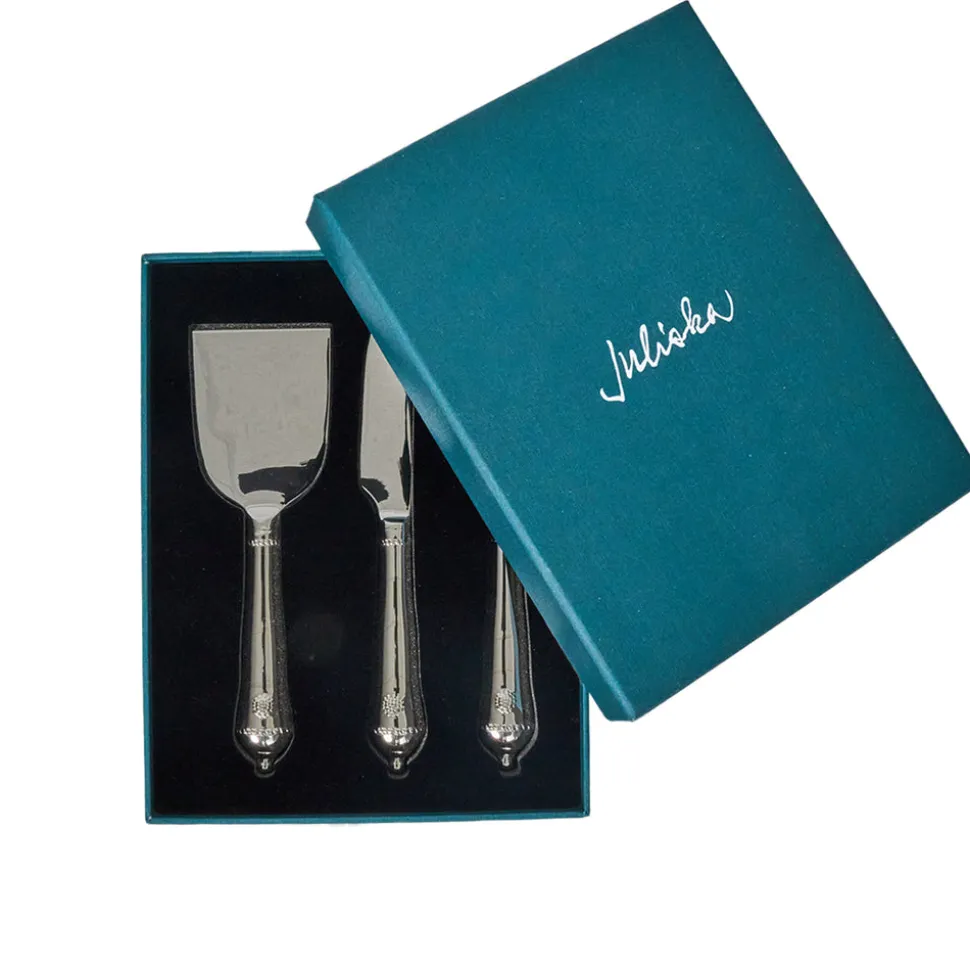 Berry & Thread Cheese Knife Assorted in Polished, Set of 3