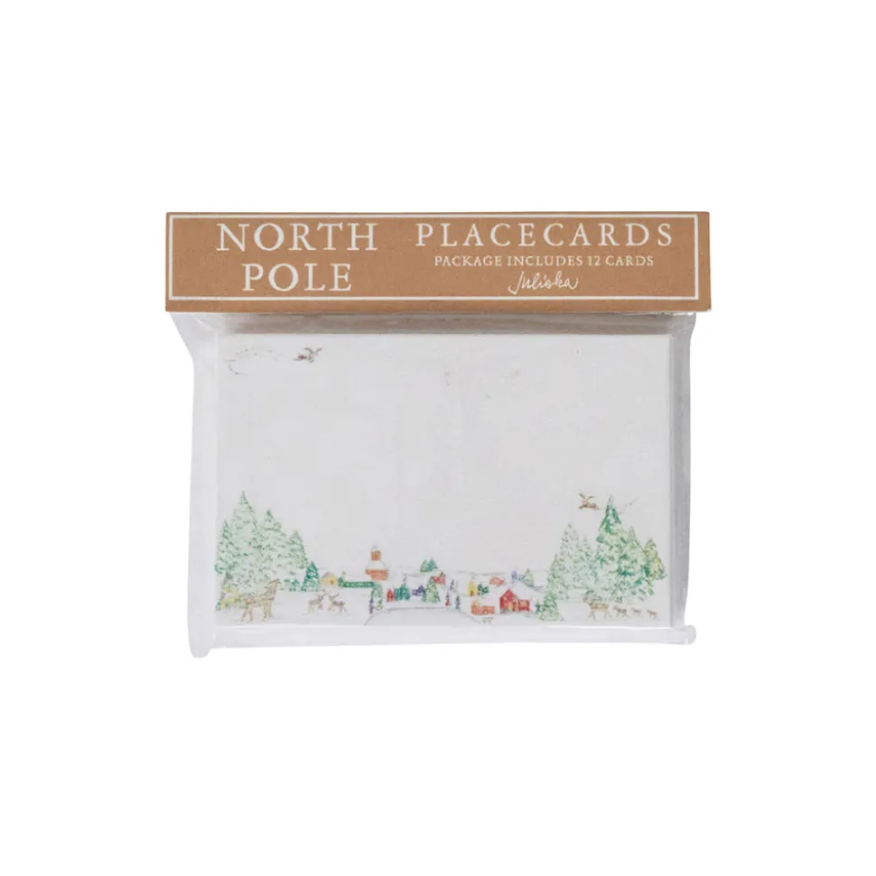 Berry & Thread North Pole Place Card, Set of 12