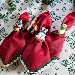 Berry & Thread North Pole Animal Napkin Ring Assorted, Set of 4