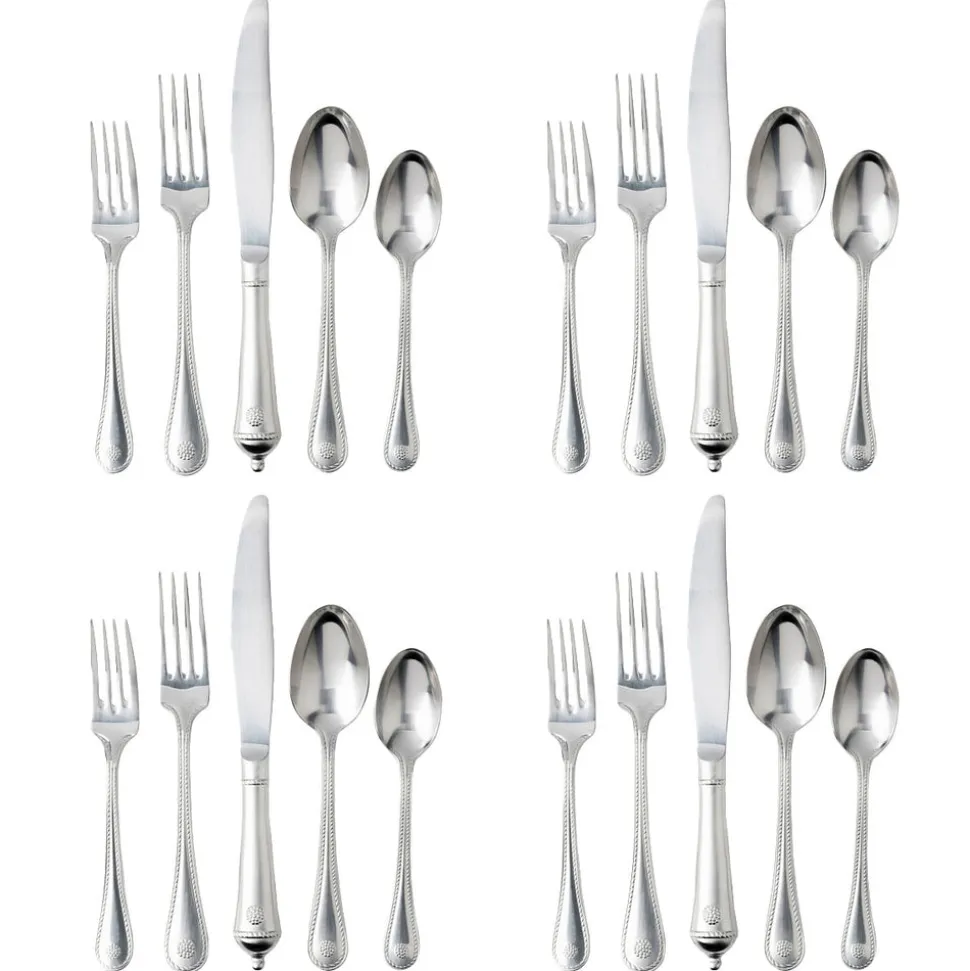 Berry & Thread 20-Piece Place Setting in Bright Satin