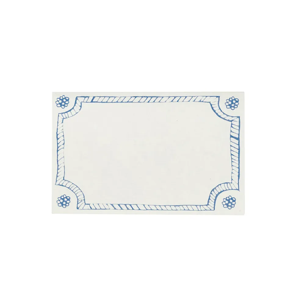 Berry & Thread Place Card, Set of 12 in Chambray