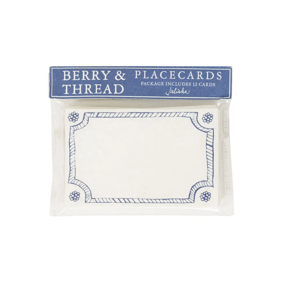 Berry & Thread Place Card, Set of 12 in Chambray