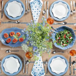 Berry & Thread Scalloped Dessert/Salad Plate in Chambray