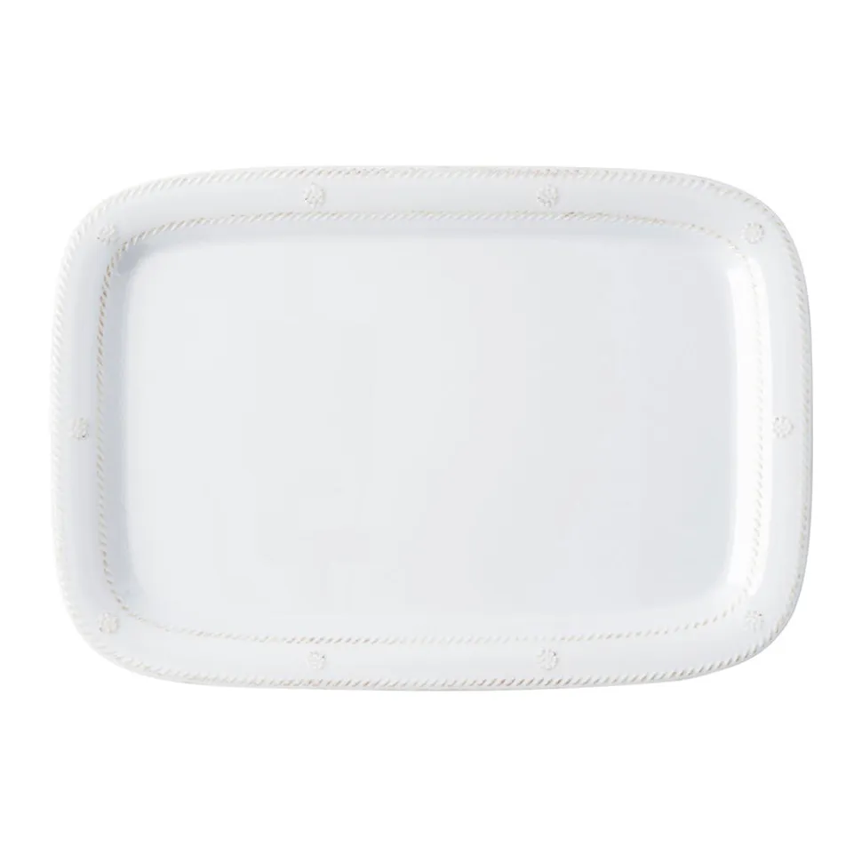 Berry & Thread Whitewash Melamine 16" Serving Tray/Platter